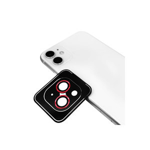 ASMA CL-09 Protection d'objectif d'appareil photo en verre trempé en alliage d'aluminium rouge de qualité supérieure pour iPhone 13 Mini - Product Image 1