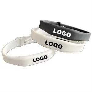 Diseño personalizado Nfc pulsera Rfid silicona poliéster estiramiento repetible Eco pulsera