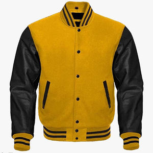Plus Size Men's Varsity College Jackets Wholesale Blank Varsity Jackets Custom logo Plain CollegeBaseballjacket for men - Product Image 1