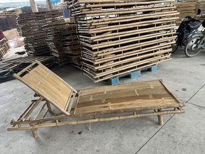 Bamboo Set Table Chairs - Durable and quality Bamboo Sun Lounger for Beach Resort Decor Bamboo <b>Sunbed</b> direct from Vietnam factor - Product Image 3