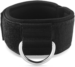 Sangle de cheville de haute qualité en néoprène rembourrée avec anneau en D, sangle de cheville pour exercices de haute résistance, sangle de cheville personnalisée pour la salle de sport - Product Image 1