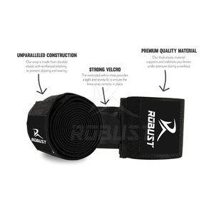Customized Neoprene <b>Knee</b> Wraps with Custom Logo <b>Compression</b> Powerlifting <b>Knee</b> Protection Fitness Safety of Customized Color - Product Image 4