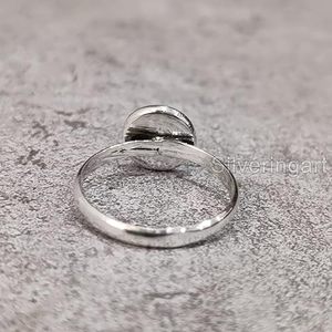 Anillo de Mujer con Piedra Natural de Ojo de Tigre, Piedra de Nacimiento de Junio, Diseño Bohemio, Joyería Hecha a Mano, Plata de Ley 925 - Product Image 6