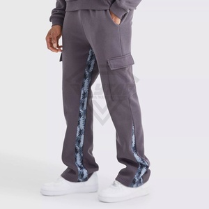 Survêtement évasé 100% coton imprimé vierge entièrement personnalisé pour hommes Nouveau design Offre Spéciale survêtement évasé pour hommes imprimé de logo vintage - Product Image 6