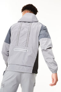 Survêtement coupe-vent uni pour homme, de haute qualité, 100% nylon, imperméable, léger, coupe-vent, pour garçons - Product Image 5