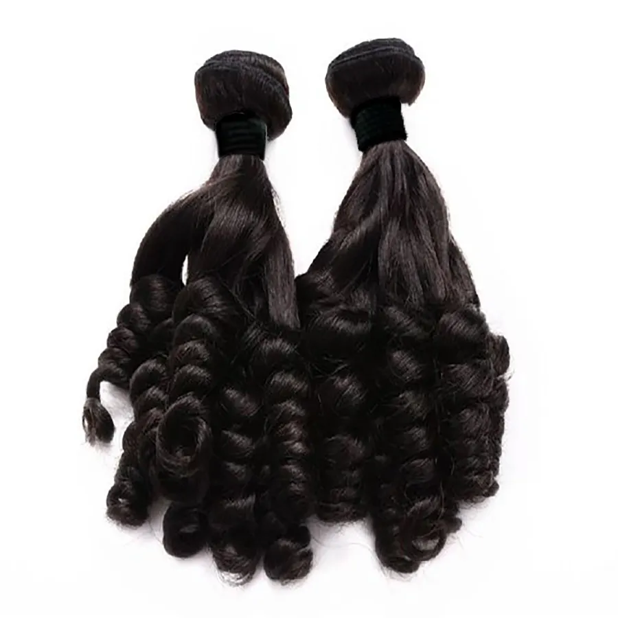 10A Braziliaanse Haar Romance Bouncy Krullen Funmi Haar Virgin Remy Human Extension Fumi Haar Met 4X4 Sluiting