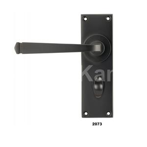 Manija de puerta de palanca redonda negra de Venta caliente manija de puerta de diseño único decorativo para el hogar Cocina baño Uso de puerta de Hotel - Product Image 6