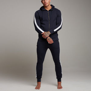 Sweat-shirts à capuche d'entraînement de gymnastique pour hommes Survêtement à séchage rapide à manches longues Logo brodé Sweats à capuche d'entraînement teints en couleur unie - Product Image 2