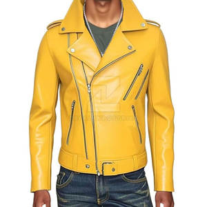Chaqueta de Cuero Sintético Hecha en Pakistán para Hombre, Diseño Personalizado, Chaqueta de Motociclista Formal con Logotipo Frontal, Chaqueta de Invierno - Product Image 2