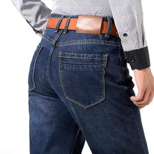 กางเกงยีนส์ผู้ชายคุณภาพสูง เอวกลาง ทรงตรง ขาตรง ผ้าสเตรช 100% ผ้าฝ้าย แห้งเร็ว ขายส่ง มีสินค้าในสต็อก - Product Image 3