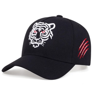 Nouveau coton noir tigre broderie casquette de Baseball hommes femmes Hip Hop chapeau été camionneur casquettes unisexe Snapback chapeaux - Product Image 5