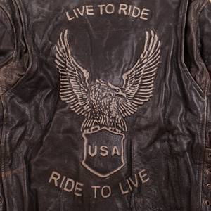 Custom Made Manufacturers Genuine <b>Sheepskin</b> Cowhide VIntage Motorcycle Biker Racing Embossed Mens Leather <b>Jacket</b> - Product Image 6