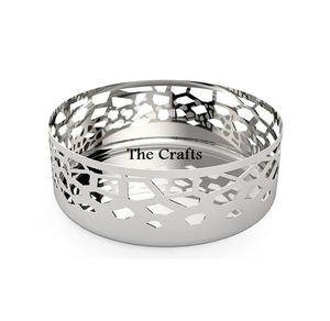 Bol à fruits de qualité supérieure en acier couleur argent, décoratif, pour la maison, l'hôtel et la restauration - Product Image 3