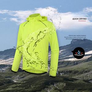 Chaqueta Cortavientos con Capucha Vintage de Lona Verde Fluorescente con Logotipo Personalizado para Hombre, para Deportes al Aire Libre, Correr y Entrenar - Product Image 5