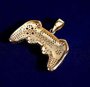 Collar con colgante de control de videojuegos con microincrustaciones de circonita, joyería hip hop, regalo de cumpleaños para niño - Product Image 4