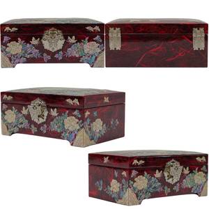 Caja de Joyería de Madera de Primera Calidad con Incrustaciones de Nácar, Estuche de Almacenamiento Artesanal para Joyas, Accesorios y Regalos - Product Image 2