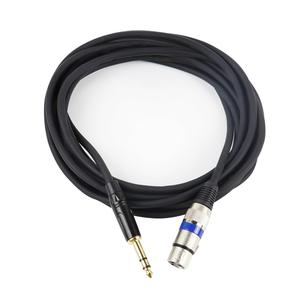 Câble de Microphone stéréo <span class=keywords><strong>XLR</strong></span> <span class=keywords><strong>femelle</strong></span> à 6.35mm 1/4 pouces pour caméscopes appareils photo reflex numériques dispositif d'enregistrement d'ordinateur - Product Image 2