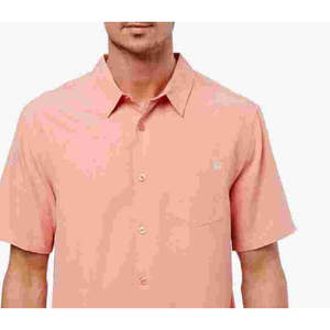Camicia Casual da Uomo Jack O'Neill Liberty in Cotone Popeline a Maniche Corte Rosa - Taglia Media, Fornitura ODM di Moda - Product Image 2