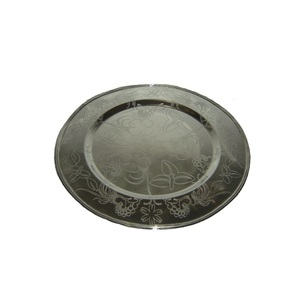Hand Engraving Dinnerware Food <b>Server</b> Stainless Steel Charger Plate Glossy Gold Plated Finishing Metal Charger Plate - Product Image 6