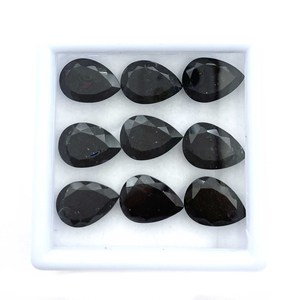 Collar de turmalina negra Natural de alta calidad, certificado IGI, 10*14mm, piedras facetadas de pera de corte brillante, piedras preciosas sueltas transparentes - Product Image 5