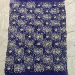 Best Quality Latest Trendy Nigerian Net <b>Lace</b> Fabric With Exclusive Pattern Work On Floral Pattern Anti -Static Mesh Fabric - Product Image 1