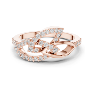 Bague pour femme en diamant de laboratoire 0,354 CT, clarté VVS-VS EF, or 18 carats, 14 carats, 10 carats et argent 925, or rose, or jaune, or blanc - Product Image 2