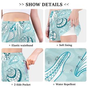 2025 été élégant décontracté taille haute femmes Shorts de haute qualité personnalisable 3D imprimé respirant Shorts arc fleur - Product Image 5