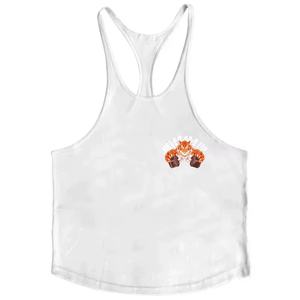 Mens Bodybuilding Stringer Vest | Y-Back Gym <b>Tank</b> <b>Top</b> | Thin Strap Sleeveless Shirt | Cotton Breathable Muscle Fitness Wear - Product Image 4