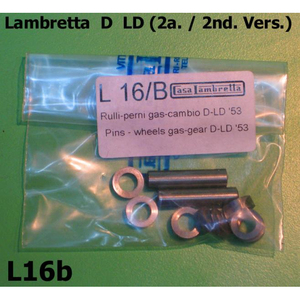 ชุดหมุดและลูกกลิ้งควบคุมเกียร์และคันเร่งแบบเทเลเฟล็กซ์สำหรับแฮนด์บาร์ Lambretta D + LD 1953 - Product Image 1
