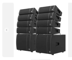 Módulo de arreglo lineal activo de 3 vías RCF HDL 50-A 4K 600W con doble woofer de 12 pulgadas |   Altavoz Profesional para Transmisiones en Vivo con USB/Wi-Fi/Bluetooth y 3 Años de Garantía - Product Image 2