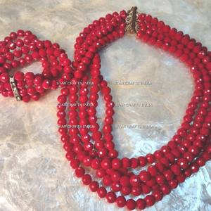 Collar Unisex de moda Hip Hop, collar de cuentas de cristal Natural colorido con personalidad, collar de resina, regalo de fiesta - Product Image 4