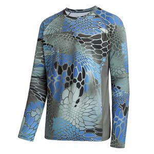 T-shirt de pêche personnalisé avec impression par sublimation, manches courtes, vêtements de pêche respirants, séchage rapide, UPF50+ - Product Image 3