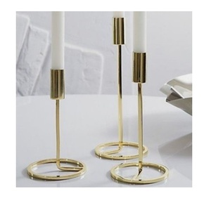 ขายส่งโลหะตกแต่งยืนตั้งของ2ผู้ถือเทียน Tealight เชิงเทียนสำหรับการตกแต่งคริสมาสต์ - Product Image 4