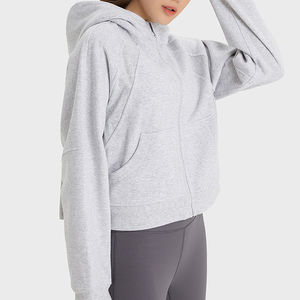 Sudadera con Capucha para Mujer, 100% Algodón, Estilo Urbano, Bordada, Cuello Redondo, Sudadera Deportiva, Sudadera Holgada con Capucha para Mujer - Product Image 4
