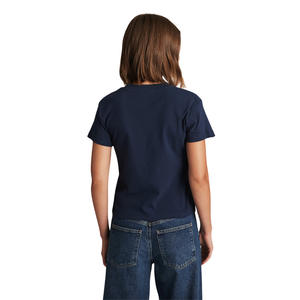 <b>Women</b> Cotton Blue <b>T</b> <b>Shirt</b> Plus Size Casual <b>Loose</b> Fit Long Sleeve Breathable Gym Wear Wholesale Custom Logo - Product Image 3