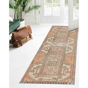 Alfombra Estampada en Tonos Suaves, Patrón Geométrico, Estilo Navajo, Estilo Anatolia, Alfombra Goblen - Product Image 4