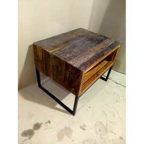 โต๊ะรับประทานอาหารไม้แบบซ่อนโต๊ะข้างเตียงสำหรับเฟอร์นิเจอร์บ้านห้องนั่งเล่น - Product Image 2