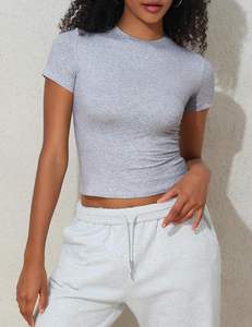 เสื้อยืดผู้หญิงทรงสลิม ใส่สบาย ไซส์ใหญ่ ระบายอากาศดี ดีไซน์ทันสมัย เรียบหรู ดูดี มีสไตล์ - Product Image 4