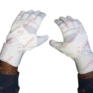 Prix de gros Nouveau style Gants de frappe de baseball en cuir à manchette longue de conception personnalisée de couleur blanche - Product Image 2