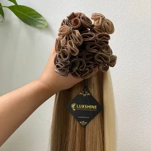 Genius Weave cabello humano vietnamita de color liso súper doble cabello de lujo barco DHL un donante