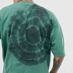 Venta al por mayor último diseño de algodón de gran tamaño personalizado Tie-dye hombres camisetas de moda de verano desgaste de los hombres camisetas - Product Image 3