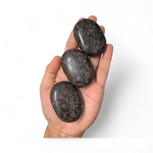 Piedra de Palma de Gabbro Índigo MUNTAHA AGATE al por Mayor, Cristal Curativo Pulido Ovalado de Primera Calidad, Metafísico, Feng Shui para - Product Image 6