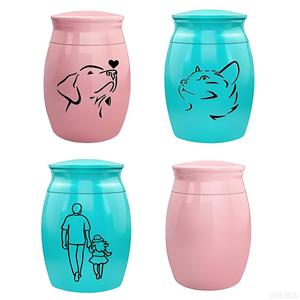 Guci Kenangan Hewan Peliharaan dari Aluminium dengan Alas Anti Selip, Wadah Abu Hewan Peliharaan yang Tahan Lama, Ukiran Khusus untuk Nama dan Tanggal Anjing/Kucing - Product Image 2