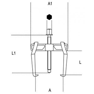 BETA Universal Gear <b>Pullers</b> with 2 Sliding Legs Premium Quality Product - Product Image 2