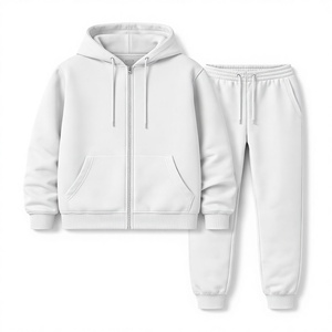 Conjunto de Pantalones y Sudadera de Felpa con Logotipo Personalizado ODM, Sudadera Lisa con Cuello Alto, 100% Algodón, Ropa Deportiva, Ropa Urbana para Hombre, 350g - Product Image 4