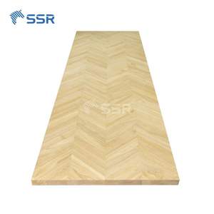 Chevron Hevea Finger Joint Countertop 25x1.5x120" Industrial Rustic <b>Kitchen</b> <b>Table</b> - Vietnamese Manufacturer - Product Image 2