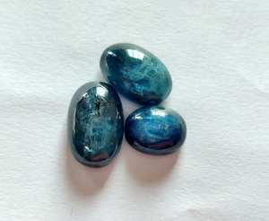 อัญมณีไซยาไนต์แท้ธรรมชาติ 100% รูปไข่ยอดนิยมชั้นยอดสําหรับการใช้เครื่องประดับในราคาไม่แพงขายส่ง OEM - Product Image 5