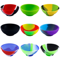 Bol en silicone pour la maison, personnalisé, multicolores, 50 mm, bol de rangement pour la cuisine, accessoires pour fumer du tabac et des herbes