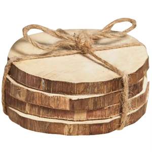 Top qualité personnaliser caboteur bois rond artisanat vendeur chaud rapide absorbant l'eau diatomite caboteur - Product Image 1