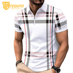 High Quality Men's for Polo Shirt Latest Design Breathable Casual Wear Low MOQ Customized Plus Size Customizable Options - Product Image 3